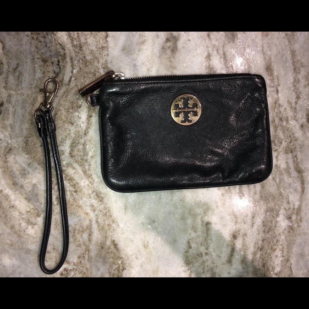 Tory Burch Black & Gold Wristlet - Picture 4 of 6